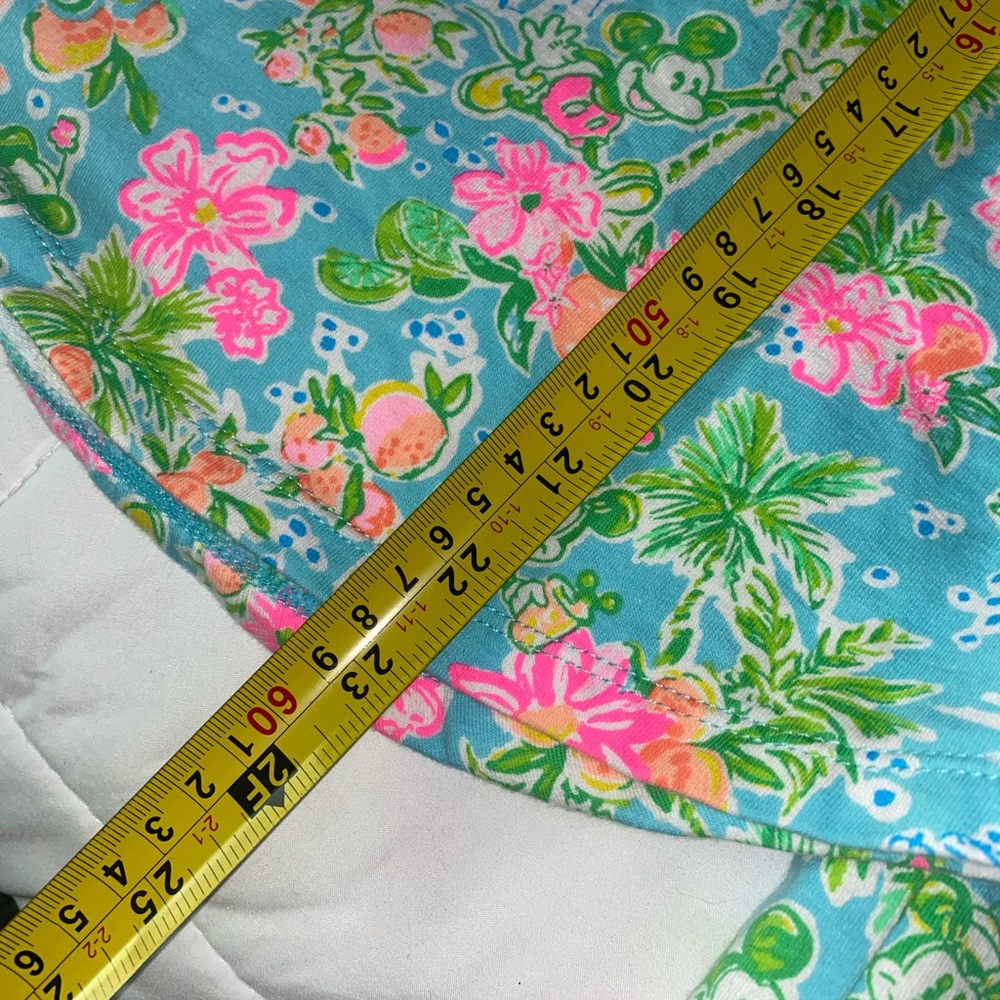 Lilly Pulitzer Blue and Pink Floral Top. Disney print. - Picture 6 of 7